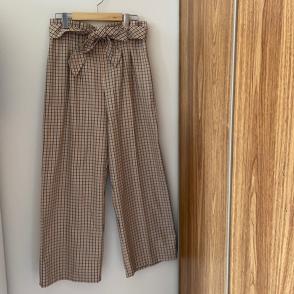 Wide leg bow belt pant - Picture 1 of 1